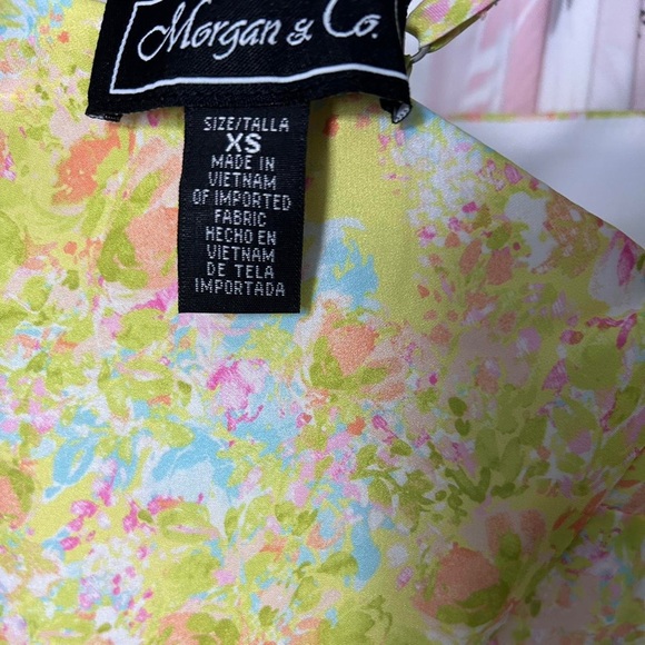 Morgan & Co. Pastel Floral XS  junior Dress - Picture 10 of 12